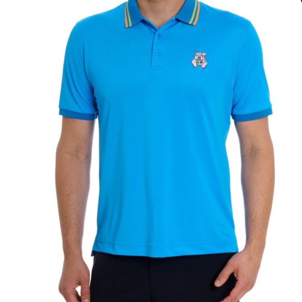 Robert Graham: Bowtie Graham Knit Polo Shirt Sz xS